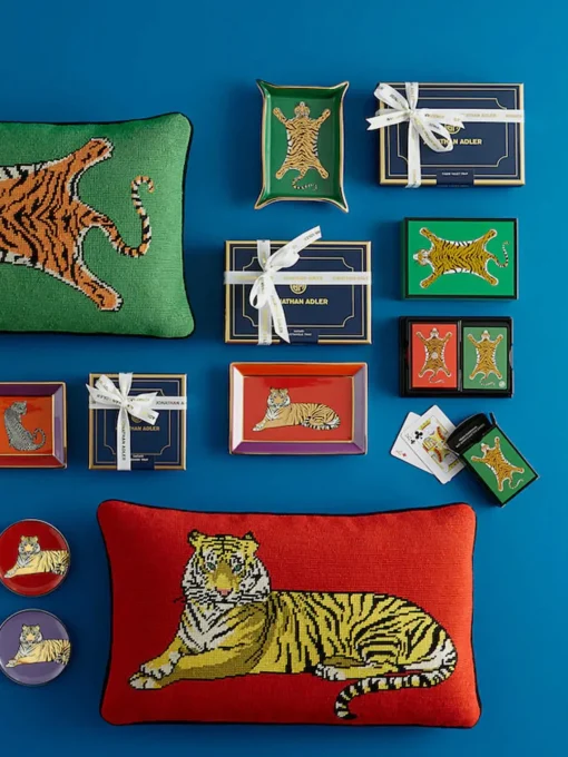 Cojines Decorativos|Mantas>Jonathan Adler Funda de cojín de lana Safari