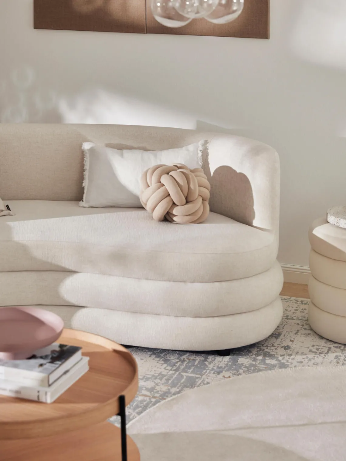 Clearance Funda de cojín de lino con flecos Luana Mantas|Cojines Decorativos