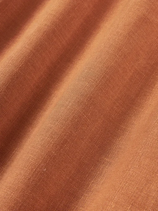 Mantas|Cojines Decorativos>Westwing Collection Funda de cojín de lino con flecos Luana Terracota