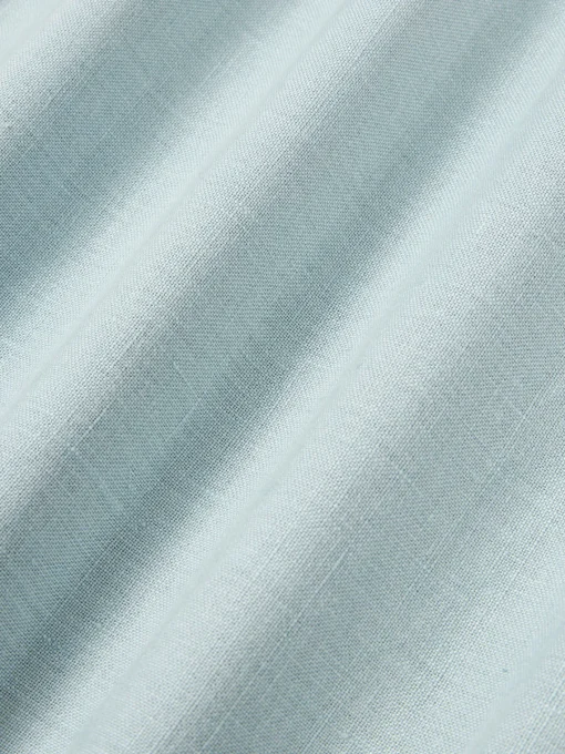 Cojines Decorativos|Mantas>Westwing Collection Funda de cojín de lino con dobladillo elevado Taryn Azul claro