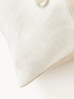 Cojines Decorativos|Mantas></noscript>Westwing Collection Funda de cojín de lino Odette Blanco Off White, beige claro