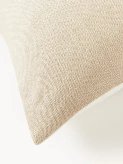 Cojines Decorativos|Mantas></noscript>Westwing Collection Funda de cojín de lino Odette Blanco Off White, beige claro