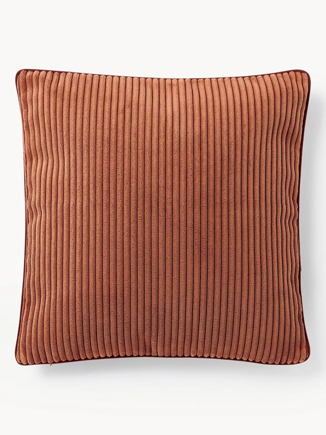 Mantas|Cojines Decorativos>Westwing Collection Funda de cojín de pana Kylen Terracota, rojo oscuro