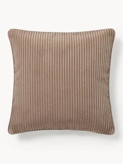 Mantas|Cojines Decorativos>Westwing Collection Funda de cojín de pana Kylen Turrón