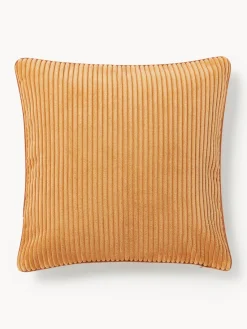 Mantas|Cojines Decorativos>Westwing Collection Funda de cojín de pana Kylen Naranja