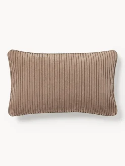 Mantas|Cojines Decorativos>Westwing Collection Funda de cojín de pana Kylen Turrón