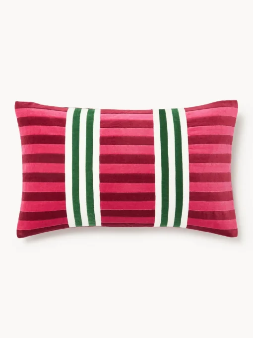 Online Funda de cojín de patchwork de terciopelo Tete Mantas|Cojines Decorativos