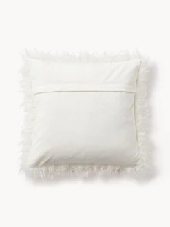 Outlet Funda de cojín de pelo sintético rizado Morten Cojines Decorativos|Mantas