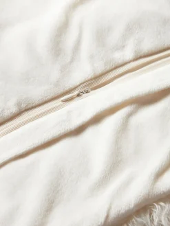 Outlet Funda de cojín de pelo sintético rizado Morten Cojines Decorativos|Mantas