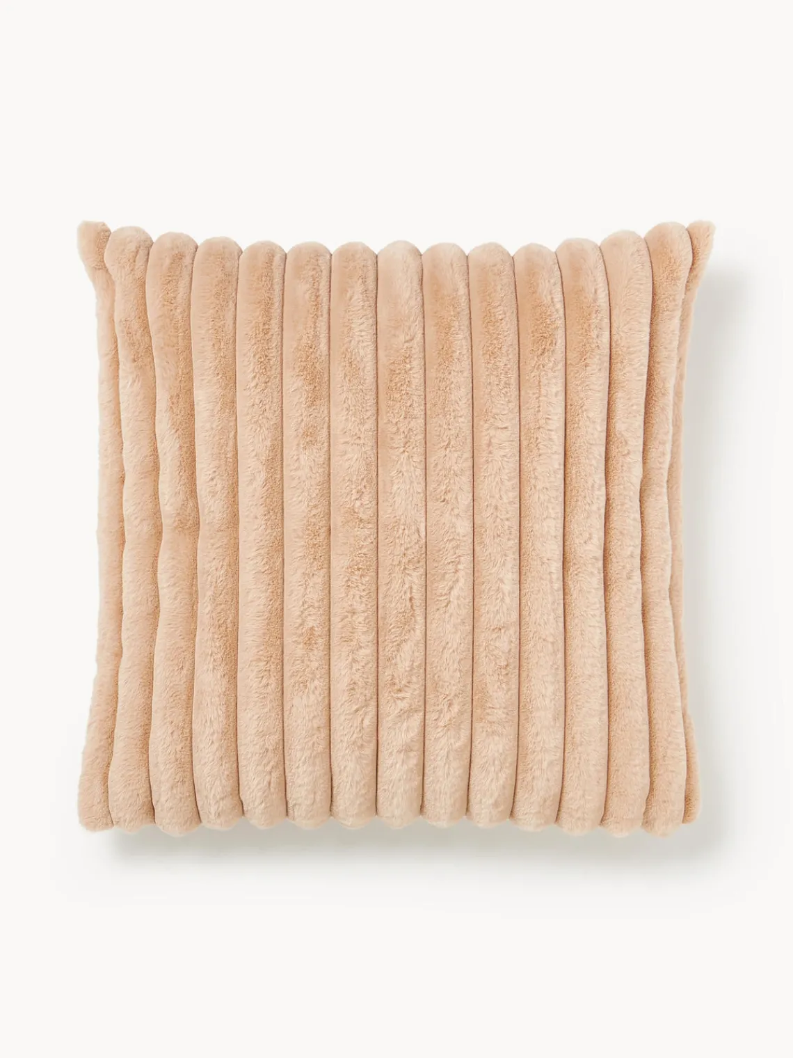 Mantas|Cojines Decorativos>Westwing Collection Funda de cojín de piel sintética Lovey Melocotón