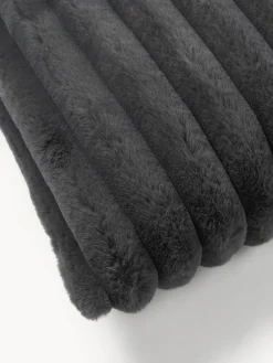 Cojines Decorativos|Mantas></noscript>Westwing Collection Funda de cojín de piel sintética Lovey Gris oscuro