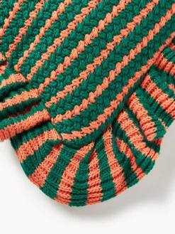 Best Funda de cojín de punto a rayas con volantes Blaise Cojines Decorativos|Mantas