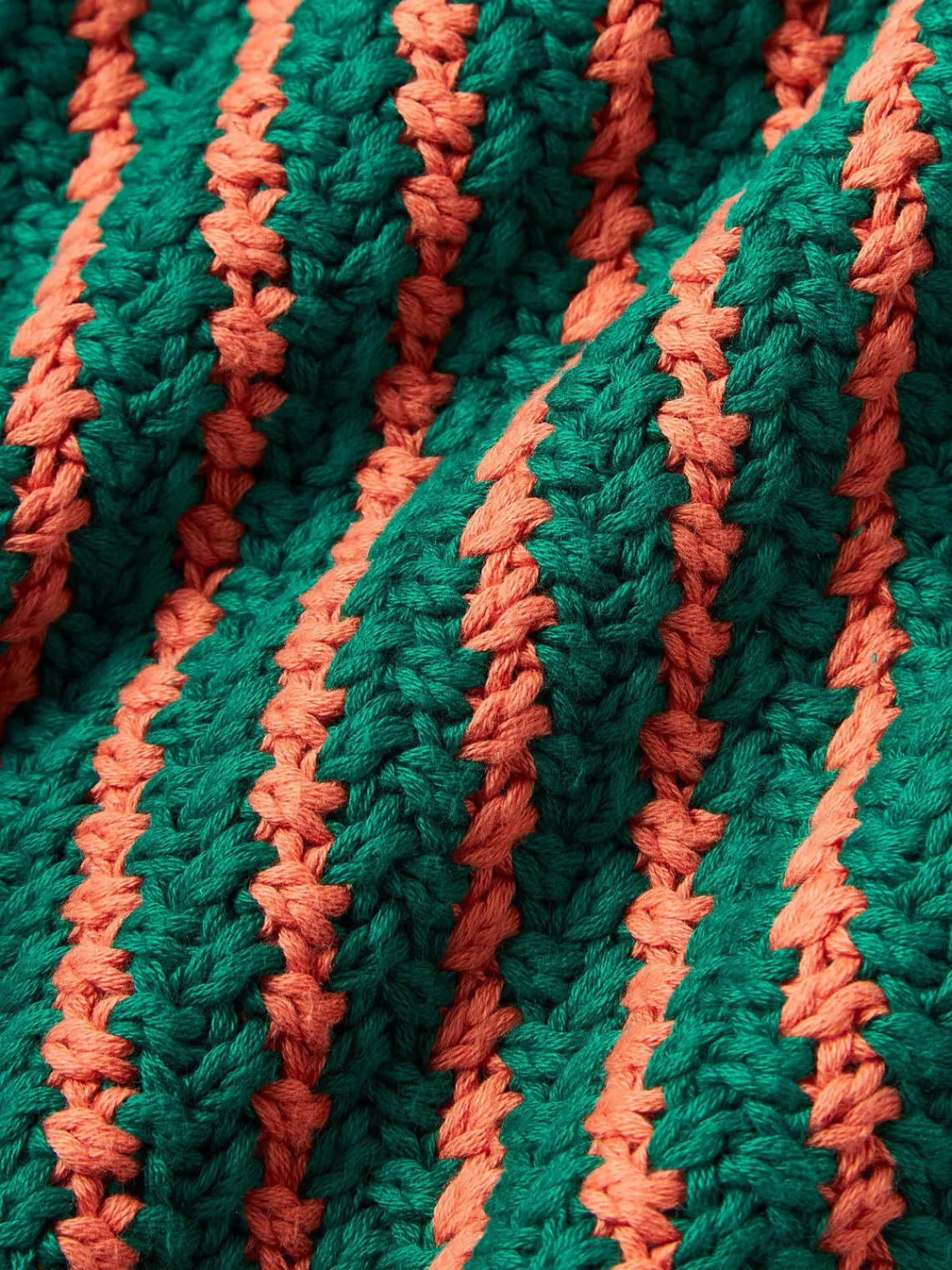 Best Funda de cojín de punto a rayas con volantes Blaise Cojines Decorativos|Mantas