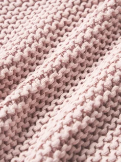 Mantas|Cojines Decorativos></noscript>Westwing Collection Funda de cojín de punto de algodón ecológico Adalyn Rosa claro