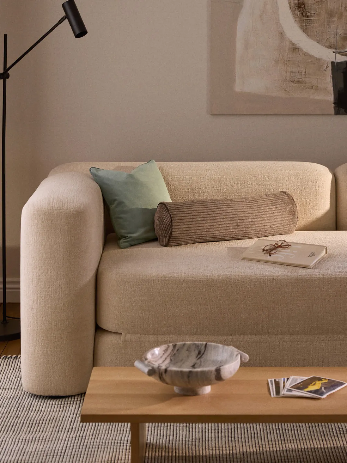 Mantas|Cojines Decorativos>Westwing Collection Funda de cojín de terciopelo Dana Verde salvia