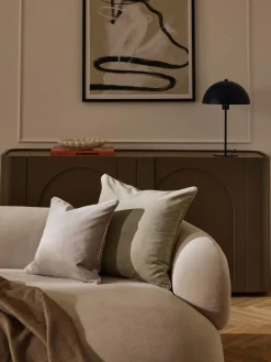 Mantas|Cojines Decorativos>Westwing Collection Funda de cojín de terciopelo Dana Gris