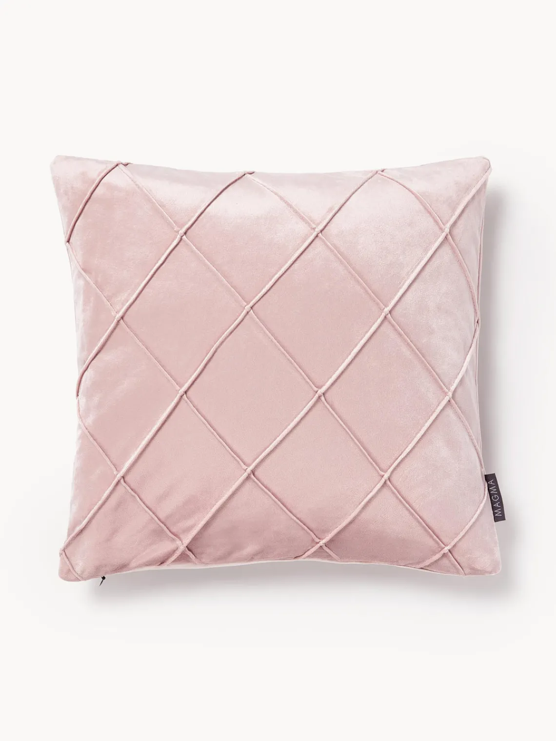 Mantas|Cojines Decorativos>Magma Funda de cojín de terciopelo Nobless Rosa claro