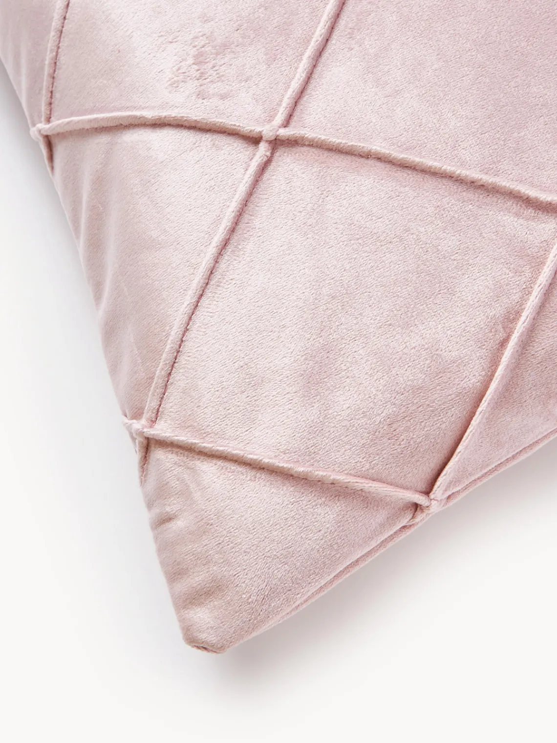 Mantas|Cojines Decorativos>Magma Funda de cojín de terciopelo Nobless Rosa claro
