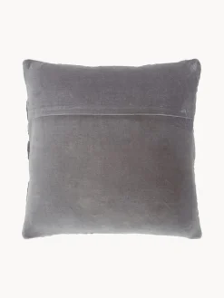 Cojines Decorativos|Mantas></noscript>Westwing Collection Funda de cojín de terciopelo texturizada Sina Gris