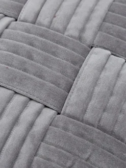 Cojines Decorativos|Mantas></noscript>Westwing Collection Funda de cojín de terciopelo texturizada Sina Gris