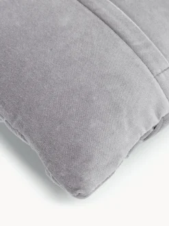 Cojines Decorativos|Mantas></noscript>Westwing Collection Funda de cojín de terciopelo texturizada Sina Gris