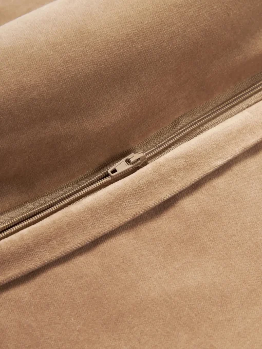 Cojines Decorativos|Mantas>Westwing Collection Funda de cojín de terciopelo texturizada Sina Ocre
