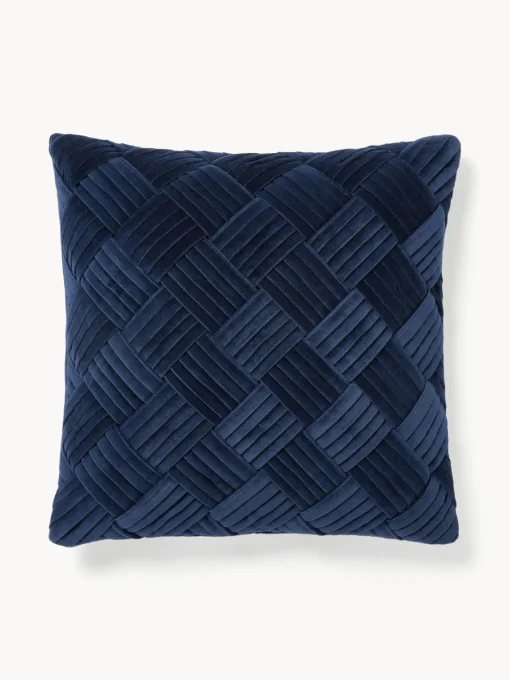 Online Funda de cojín de terciopelo texturizada Sina Mantas|Cojines Decorativos