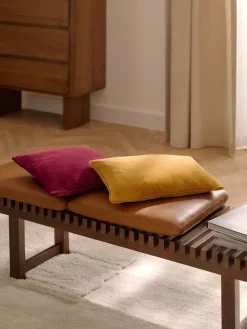 Mantas|Cojines Decorativos>Westwing Collection Funda de cojín de terciopelo Dana Morado