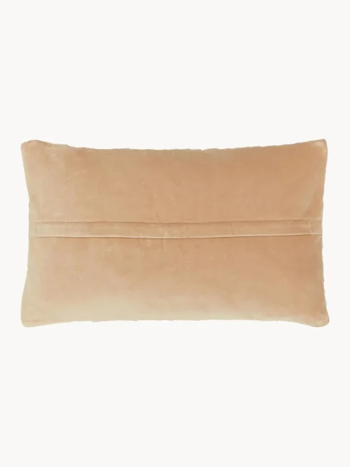 Cojines Decorativos|Mantas>Westwing Collection Funda de cojín de terciopelo texturizada Sina Beige