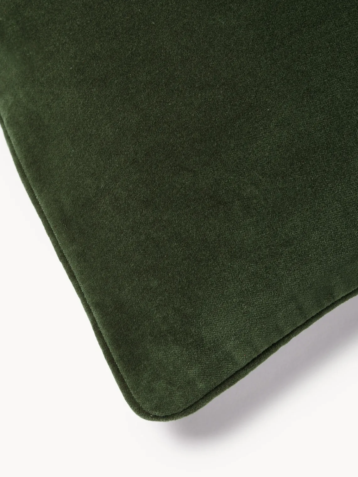Mantas|Cojines Decorativos>Westwing Collection Funda de cojín de terciopelo Dana Verde oliva