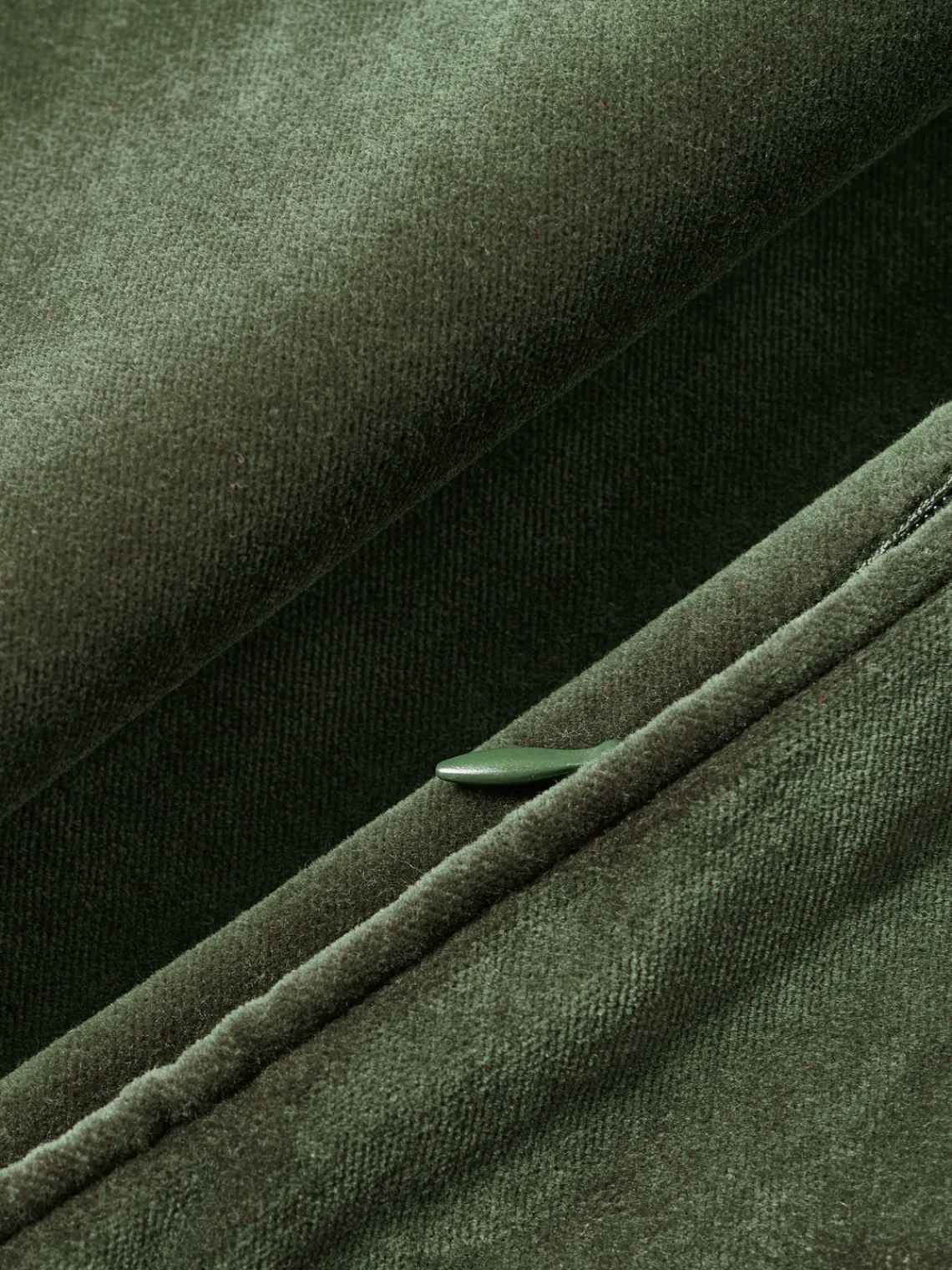 Mantas|Cojines Decorativos>Westwing Collection Funda de cojín de terciopelo Dana Verde oliva