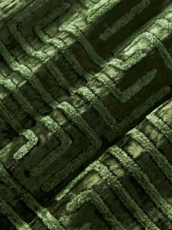 Hot Funda de cojín de terciopelo con bordado de chenilla Stormi Mantas|Cojines Decorativos