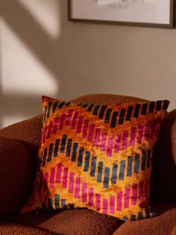 Outlet Funda de cojín de viscosa estampada en tejido jacquard Danelle Cojines Decorativos|Mantas