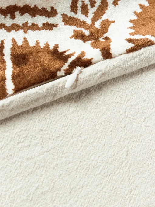 Funda de cojín de viscosa estampada en tejido jacquard Hazel Mantas|Cojines Decorativos