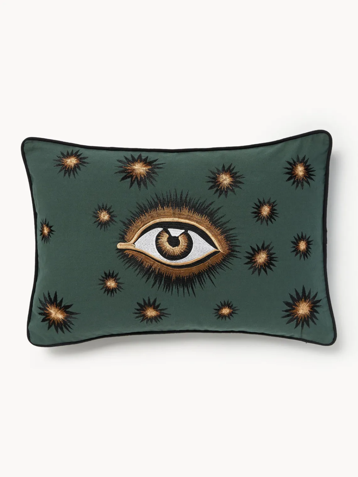 Mantas|Cojines Decorativos>Les Ottomans Funda de cojín decorativo de algodón artesanal Velvety Gris azulado, color vino, blanco Off White