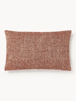 Mantas|Cojines Decorativos>Westwing Collection Funda de cojín en bouclé Talea Rojo óxido