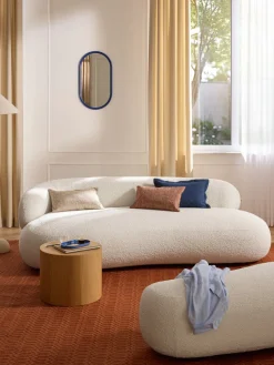 Mantas|Cojines Decorativos>Westwing Collection Funda de cojín en bouclé Talea Rojo óxido