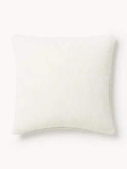 Cojines Decorativos|Mantas></noscript>Westwing Collection Funda de cojín en tejido bouclé con ribete Aya Blanco crema