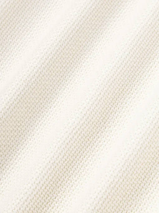 Cojines Decorativos|Mantas>Westwing Collection Funda de cojín en tejido bouclé con ribete Aya Blanco crema
