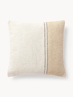 Cojines Decorativos|Mantas>Westwing Collection Funda de cojín en tejido bouclé Lago