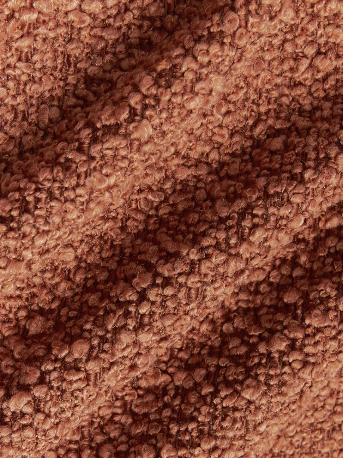 Mantas|Cojines Decorativos>Westwing Collection Funda de cojín en tejido bouclé Bellamie Bouclé terracota