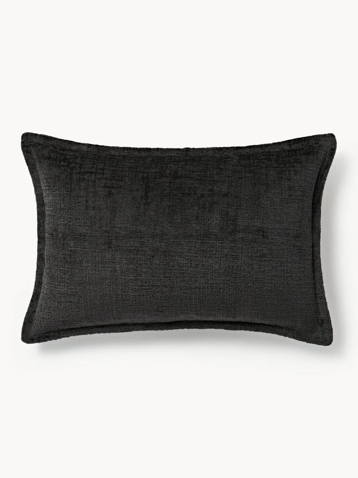Mantas|Cojines Decorativos>Westwing Collection Funda de cojín en tejido bouclé Shannon S 40x60 Bouclé negro