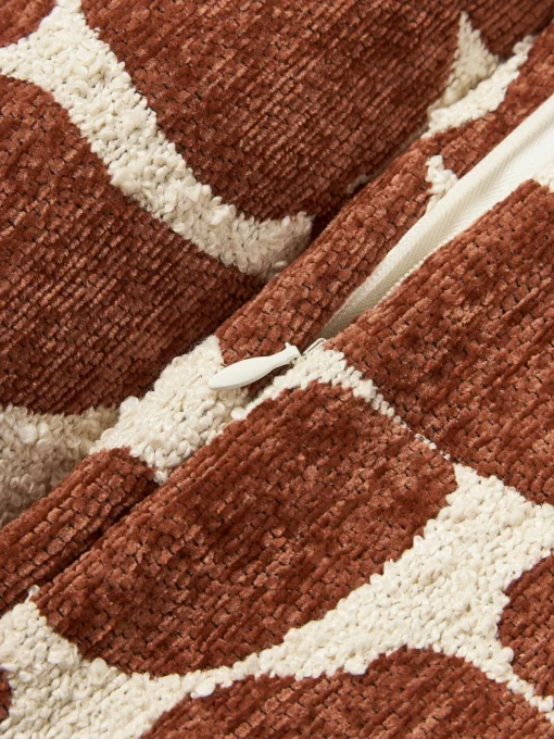 Sale Funda de cojín en tejido bouclé y chenilla Nenda Cojines Decorativos|Mantas
