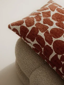Sale Funda de cojín en tejido bouclé y chenilla Nenda Cojines Decorativos|Mantas