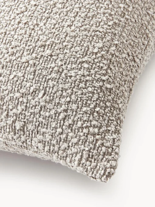 Mantas|Cojines Decorativos>Westwing Collection Funda de cojín en tejido bouclé Bellamie Bouclé greige