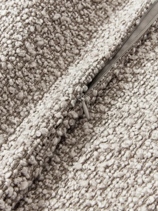Mantas|Cojines Decorativos>Westwing Collection Funda de cojín en tejido bouclé Bellamie Bouclé greige