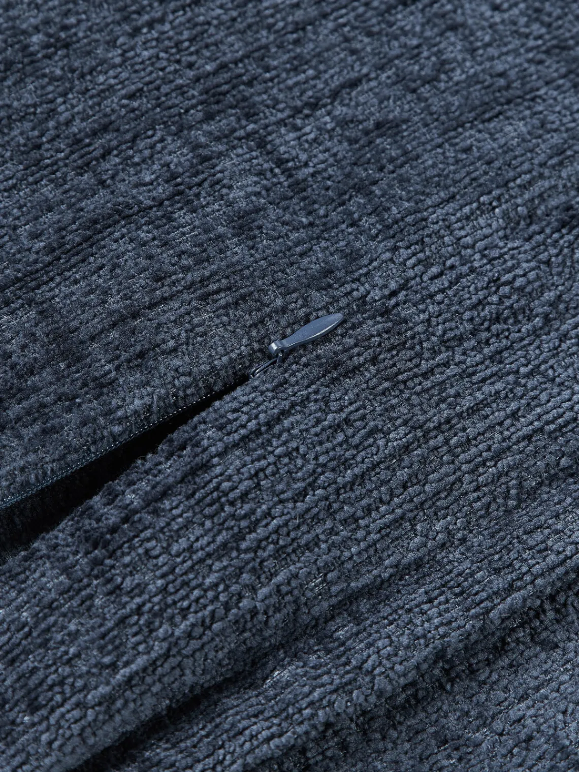 Mantas|Cojines Decorativos>Westwing Collection Funda de cojín en tejido bouclé Shannon Bouclé azul oscuro