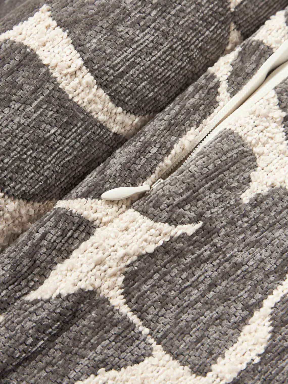 New Funda de cojín en tejido bouclé y chenilla Nenda Cojines Decorativos|Mantas