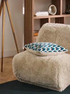 New Funda de cojín estampada de viscosa en tejido jacquard Heron Cojines Decorativos|Mantas