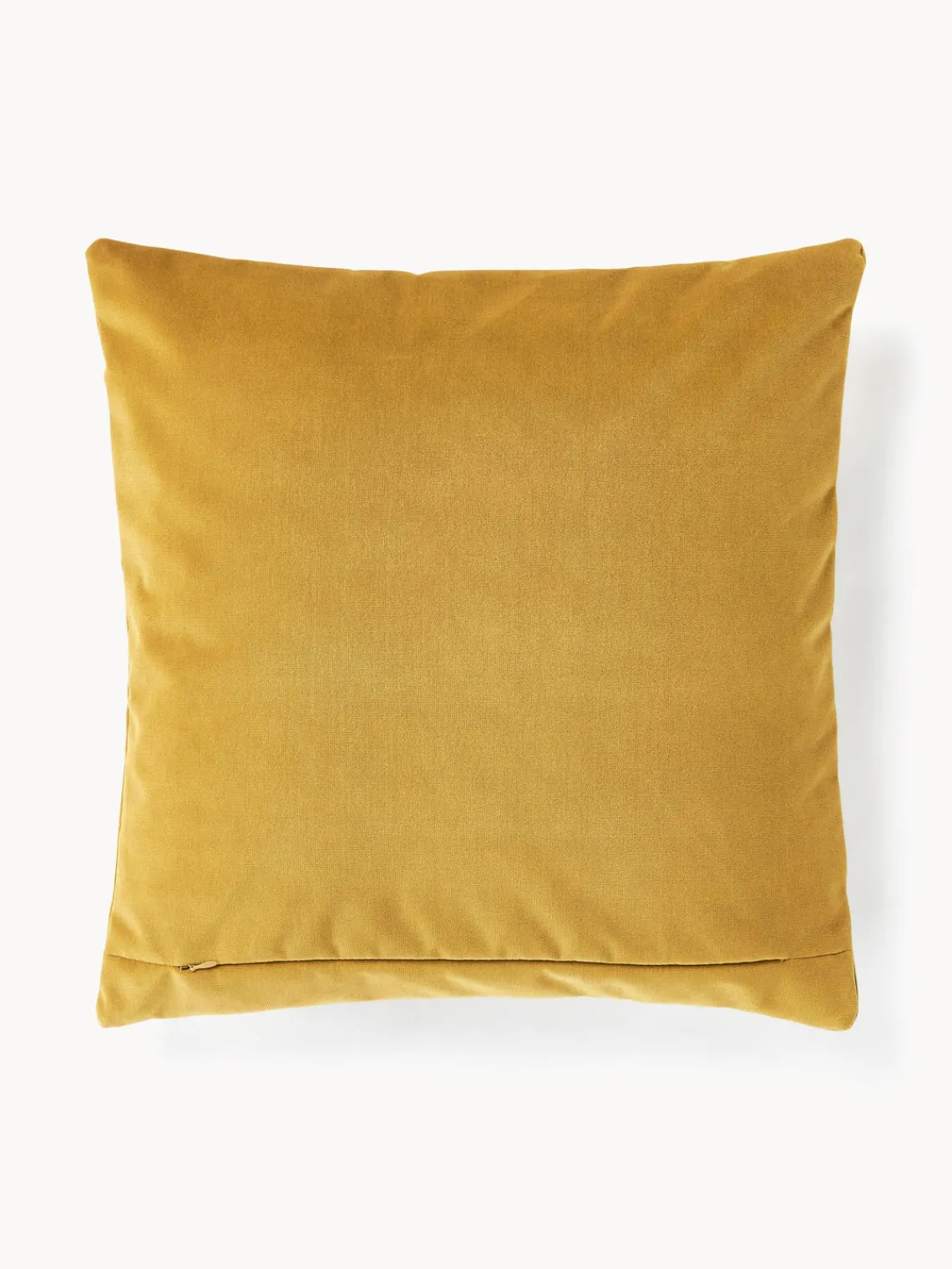 Cojines Decorativos|Mantas>Westwing Collection Funda de cojín estampada Vila Mostaza, verde oliva, blanco